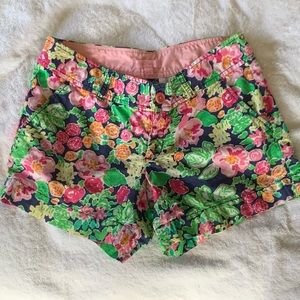 Lilly Pulitzer flower print cotton shorts size 4